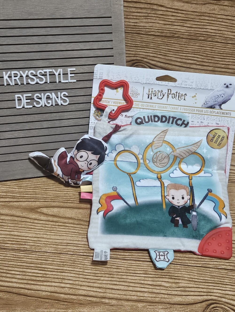Harry Potter baby sensory crinkle teether Toy